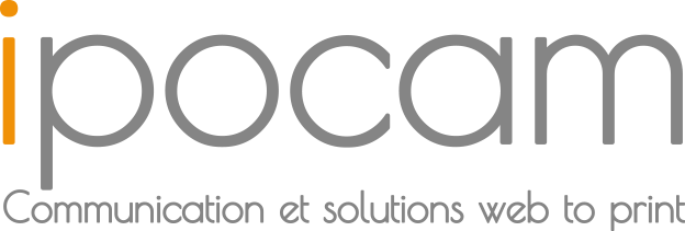 Logo Ipocam avec slogan, fond transparent.